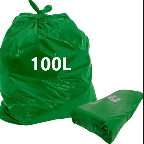 SACO DE LIXO VERDE 100L CRONOS PREMIUM C/100 - 70X85X0,05