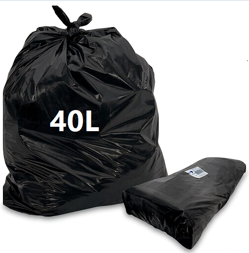 SACO DE LIXO PRETO 40L CRONOS PREMIUM C/100 - 53X57X0,05