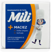 GUARDANAPO PAPEL MILI 21x22 PEQ C/50
