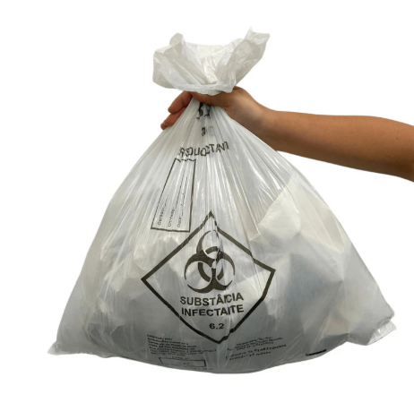 SACO DE LIXO HOSPITALAR 40L PLASTPEROLA C/100 53X57X003