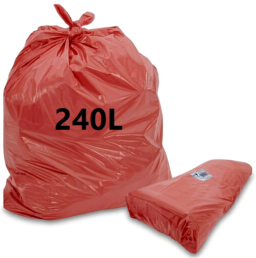 SACO DE LIXO VERMELHO 240L CRONOS PREMIUM C/100