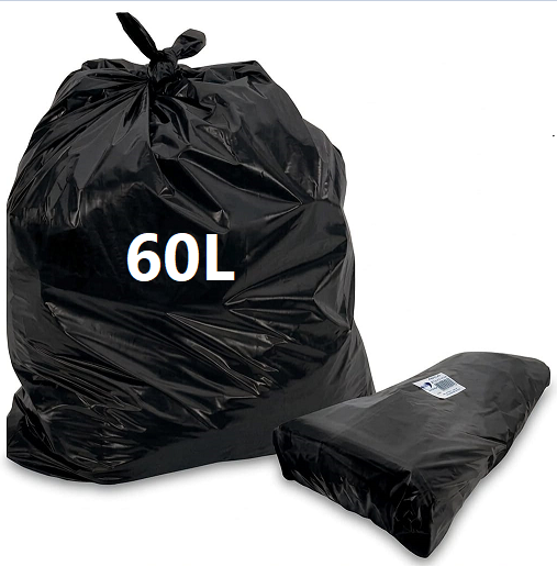 SACO DE LIXO PRETO 60L CRONOS PREMIUM C/100 - 53X70X0,05