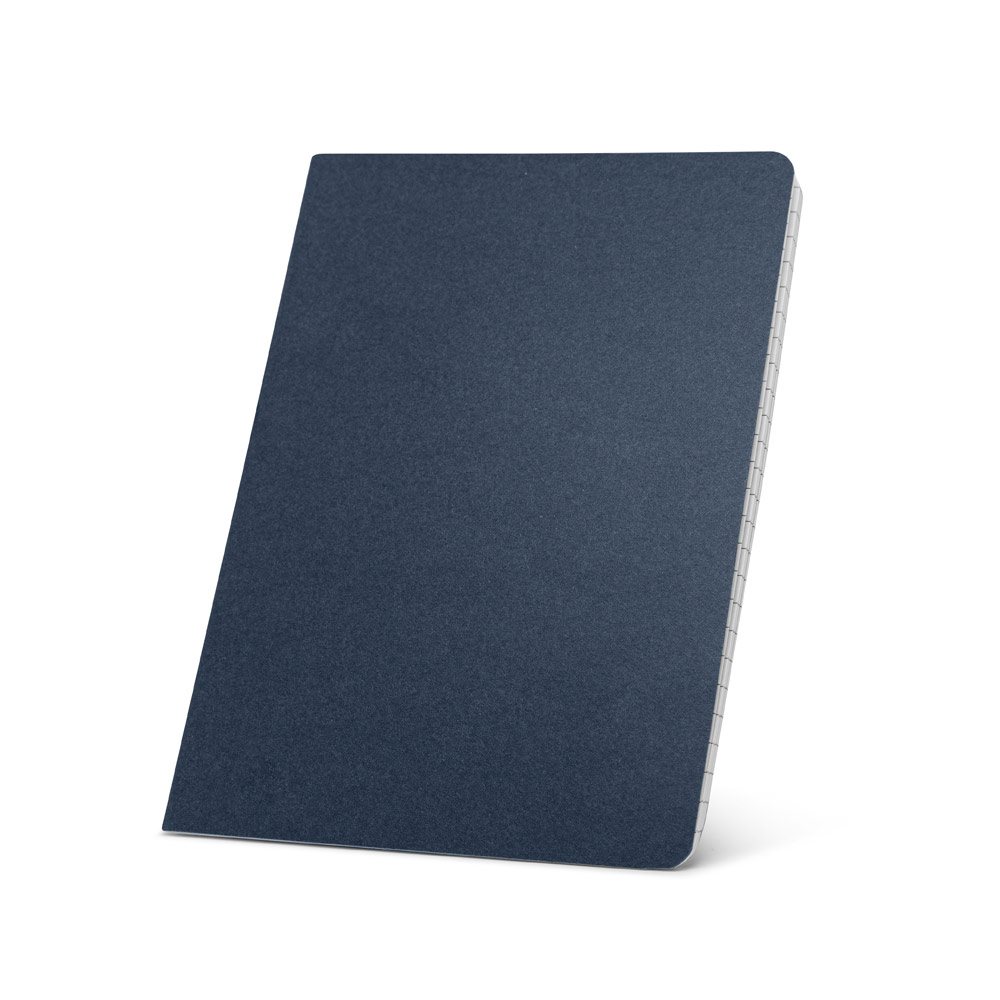 ECOWN. Caderno A5 de capa flexível em cartão kraft 100% reciclado, com páginas pautadas recicladas