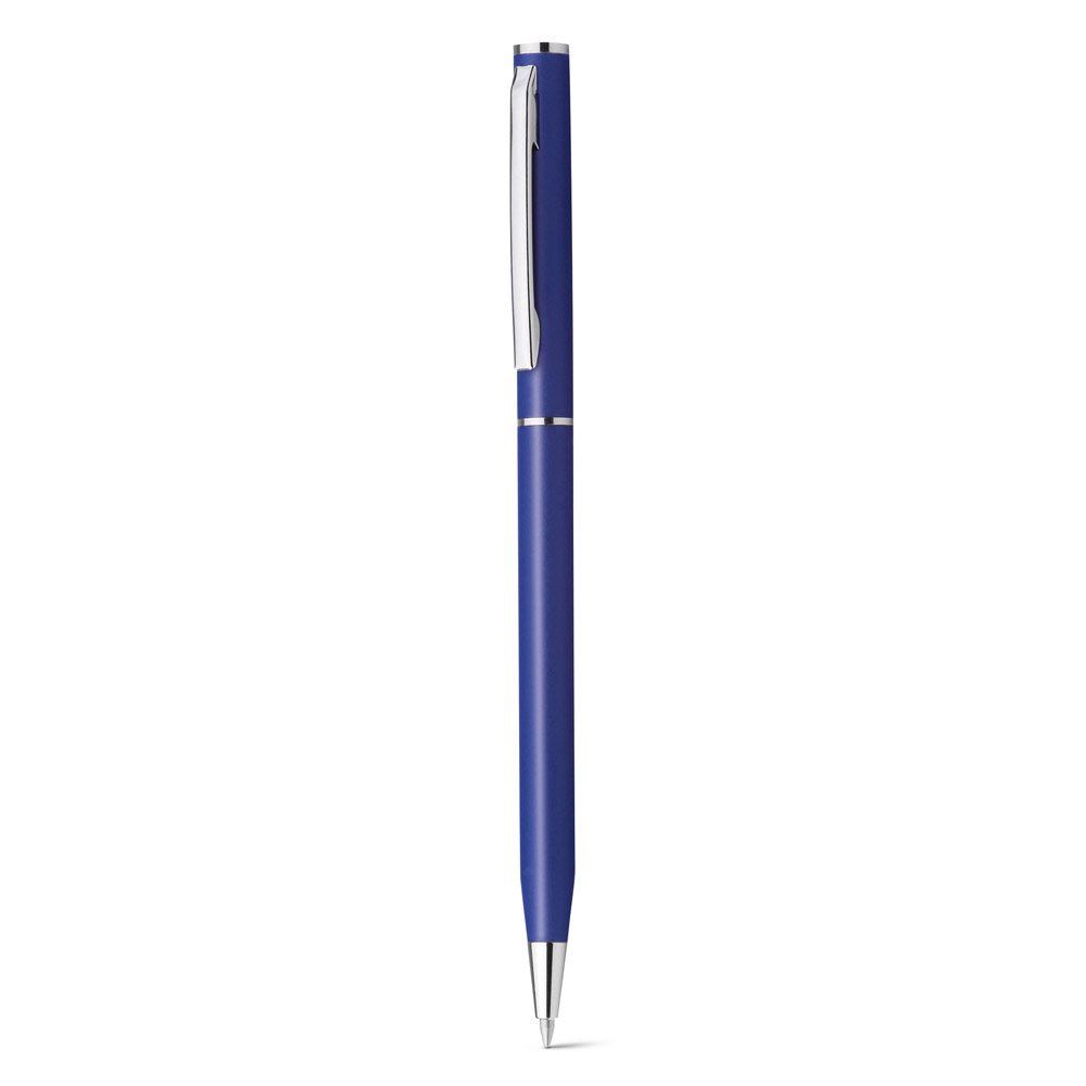 LESLEY METALLIC. Caneta esferográfica em alumínio e escrita em azul