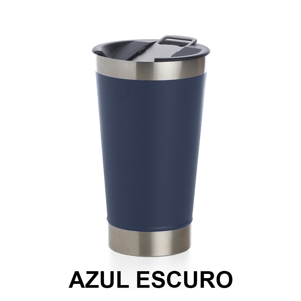 COPO TÉRMICO 500ML *LISO C/ ABRIDOR