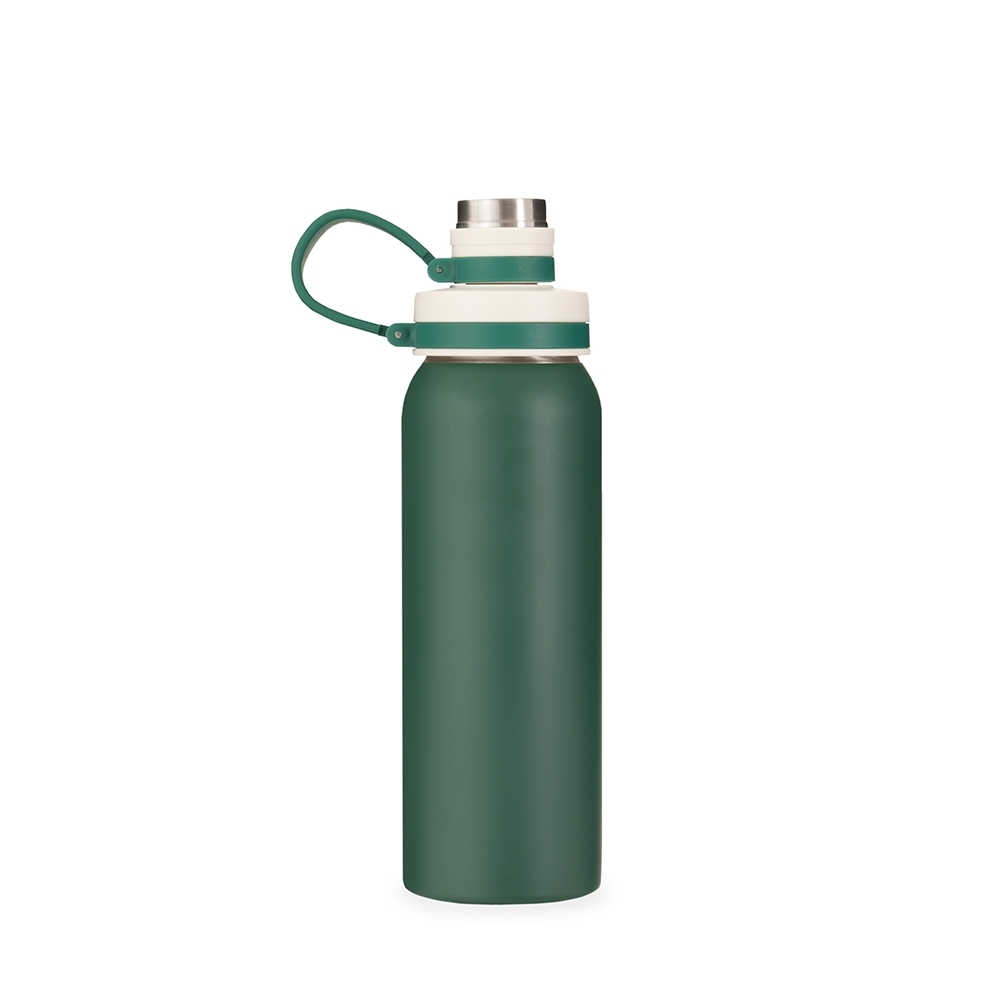 GARRAFA DE INOX C/ ALÇA DE SILICONE 800ML