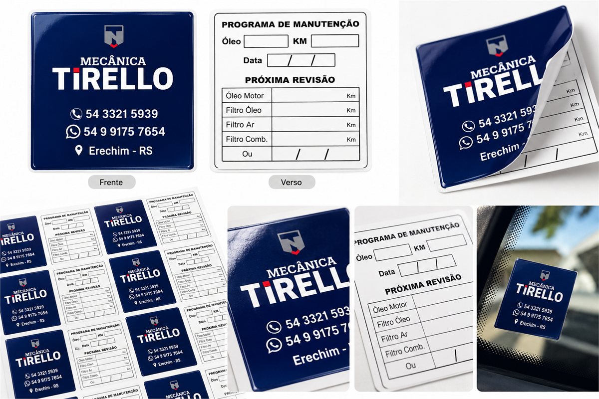 Adesivo Troca de óleo